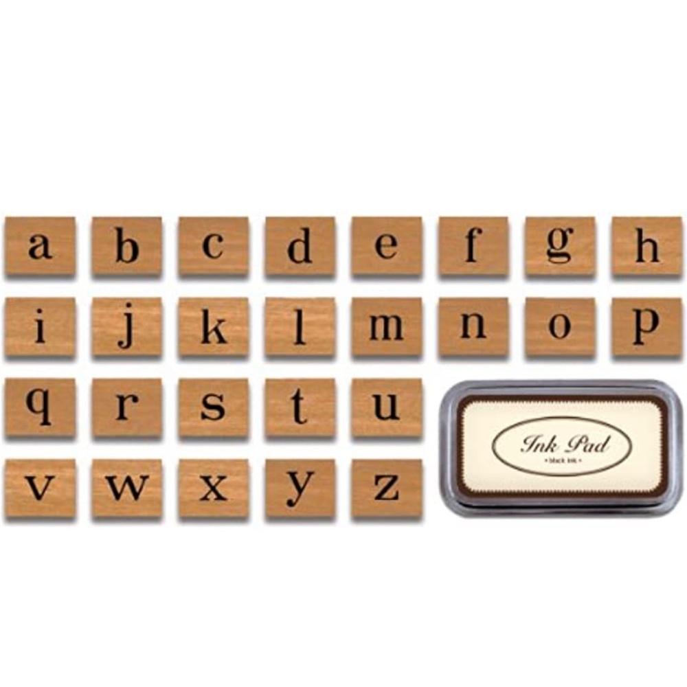 Cavallini Alphabet Rubber Stamps